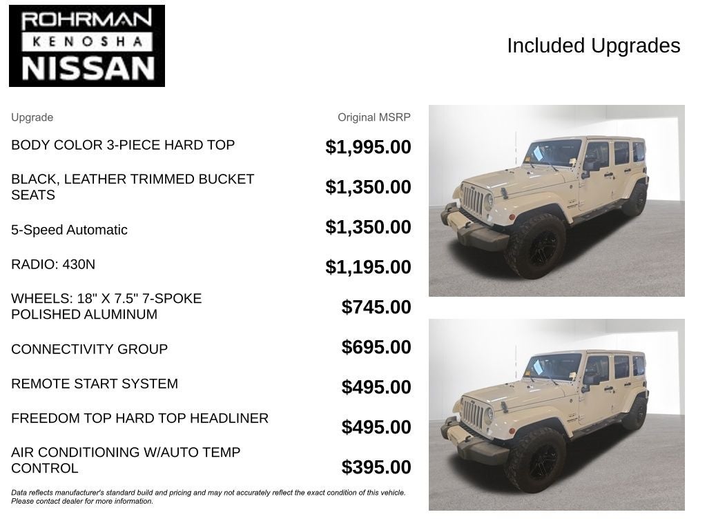 2016 Jeep Wrangler Unlimited Sahara