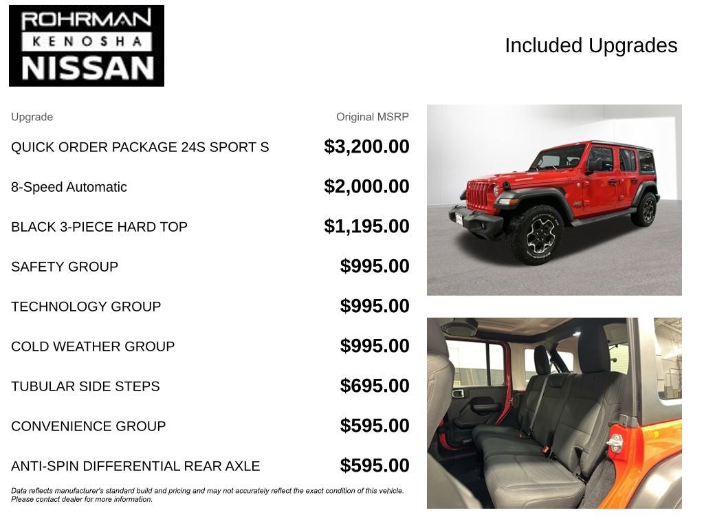 2018 Jeep Wrangler Unlimited Sport S