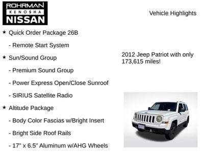 2012 Jeep Patriot Latitude