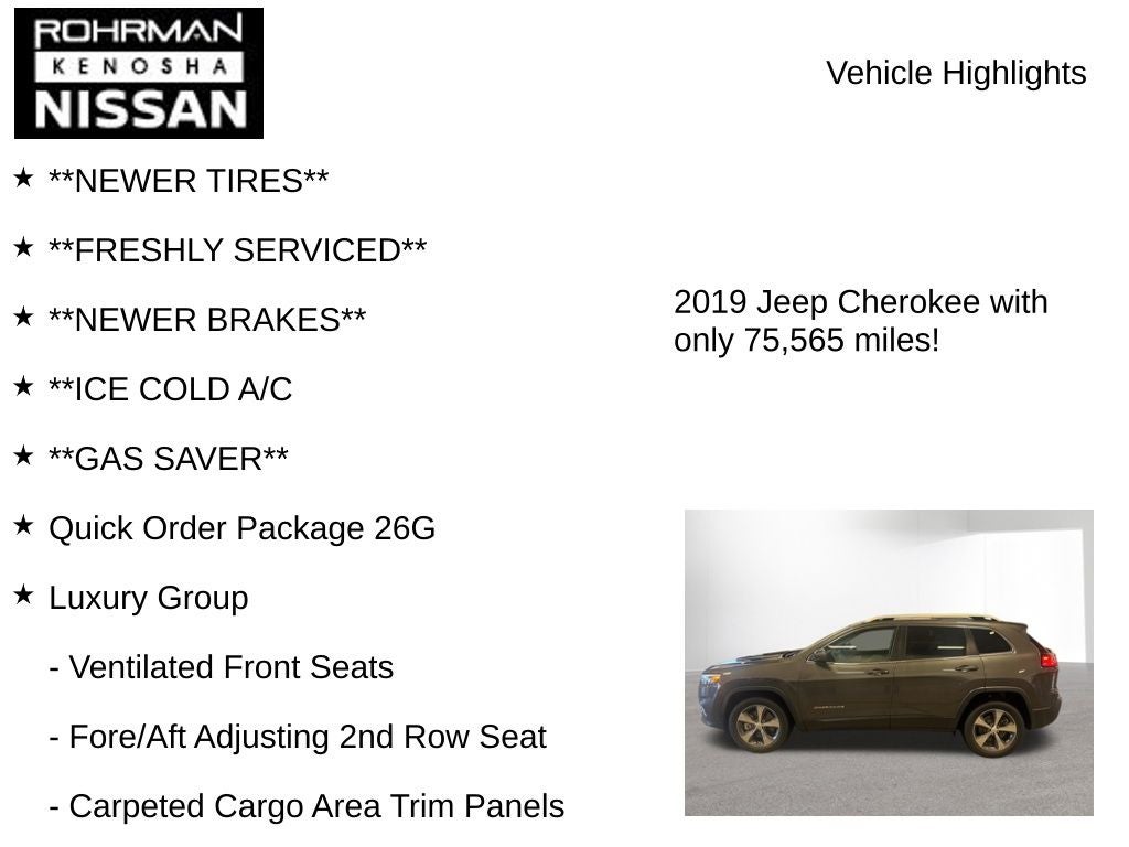 2019 Jeep Cherokee Limited