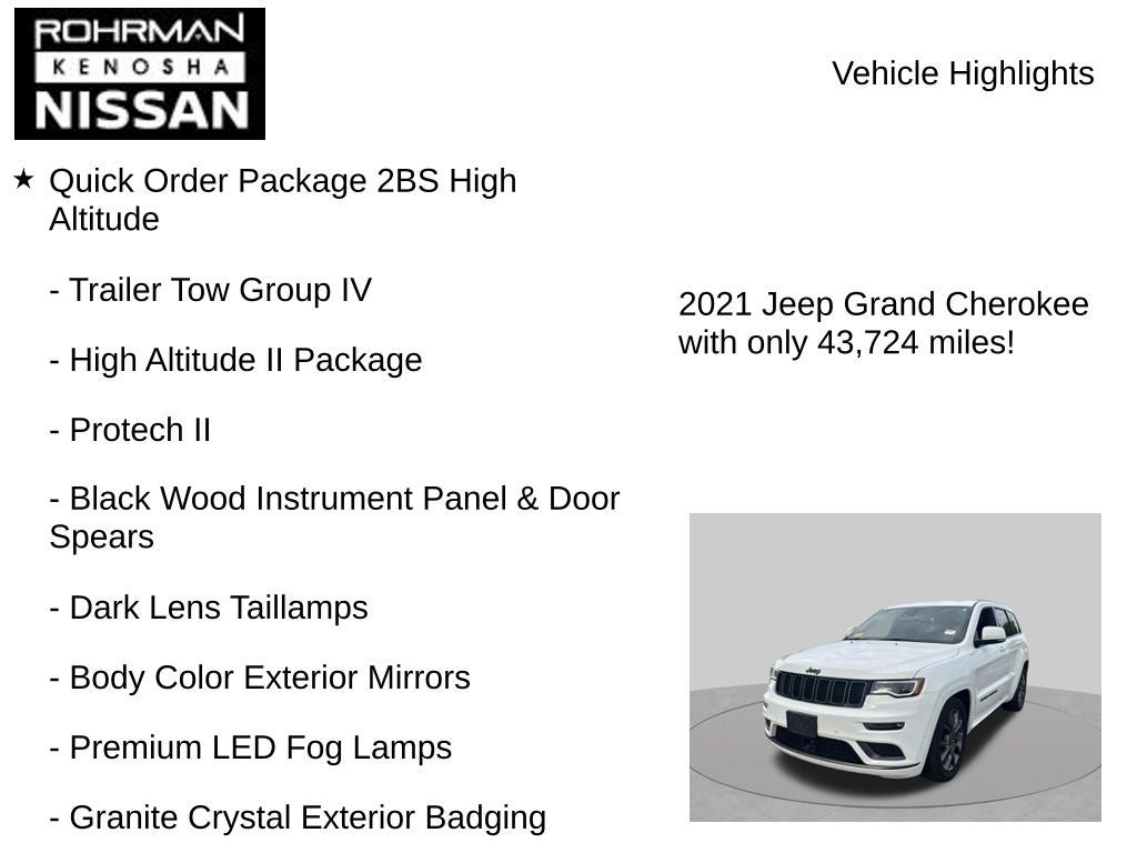 2021 Jeep Grand Cherokee High Altitude