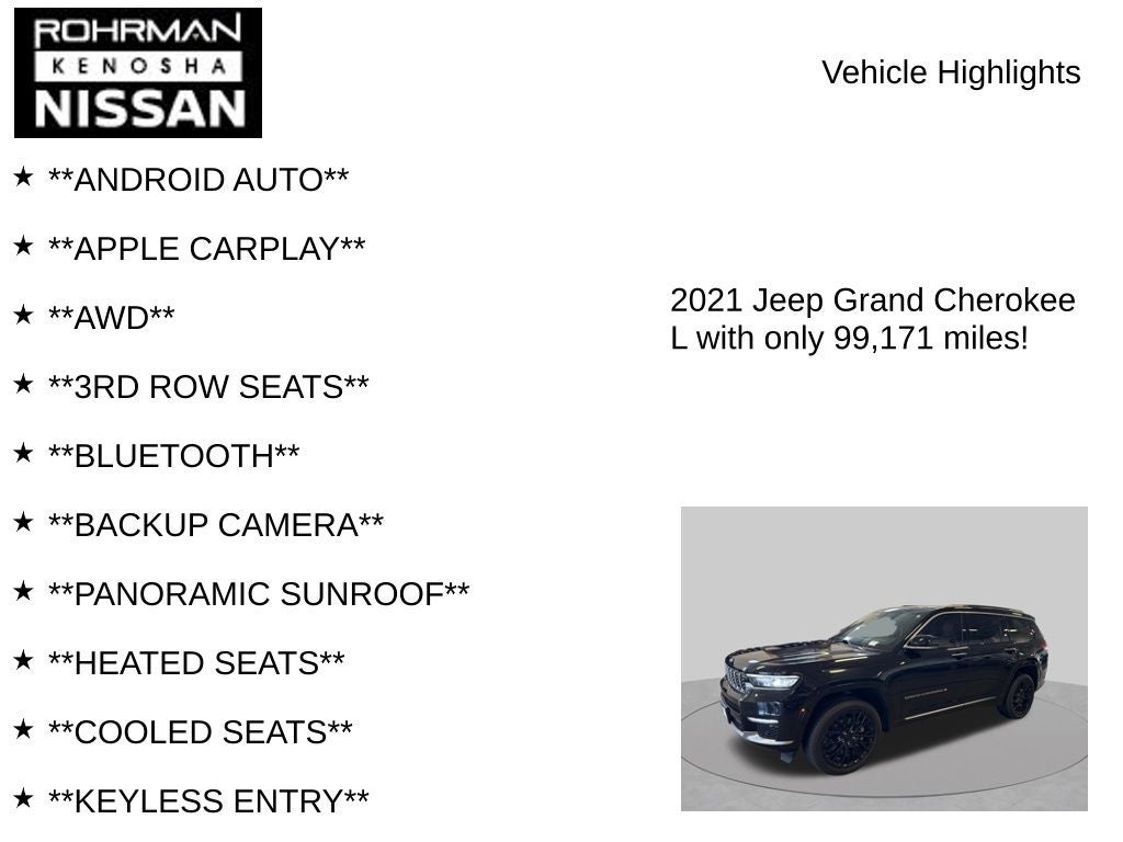 2021 Jeep Grand Cherokee L Summit