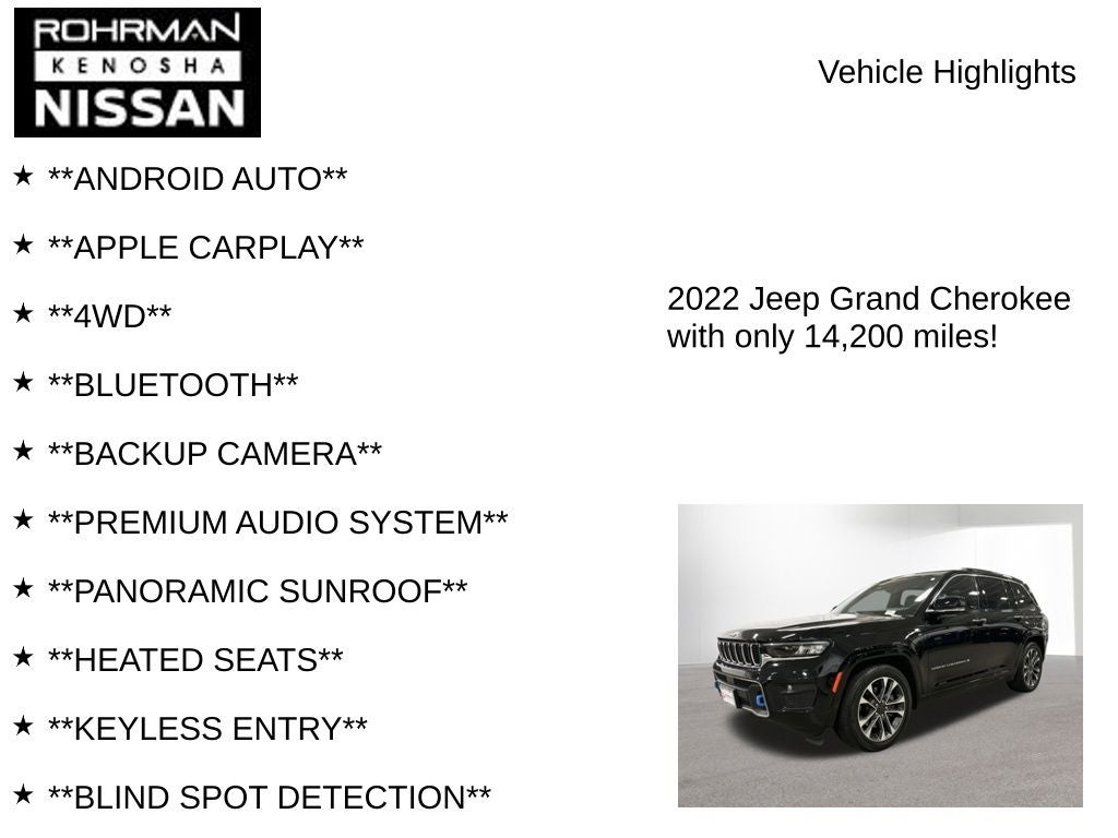 2022 Jeep Grand Cherokee Overland 4xe