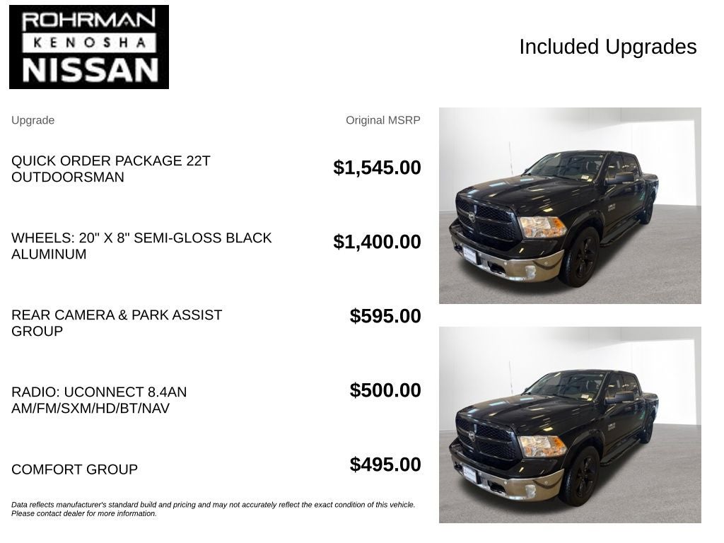 2015 RAM 1500 Outdoorsman