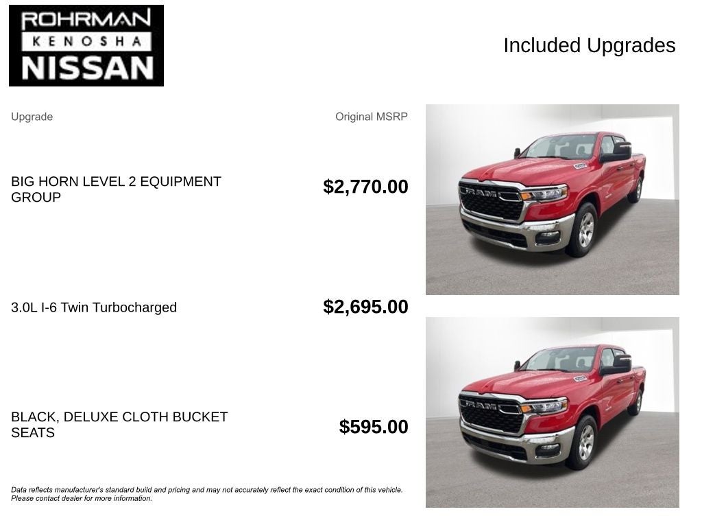 2025 RAM 1500 Big Horn/Lone Star