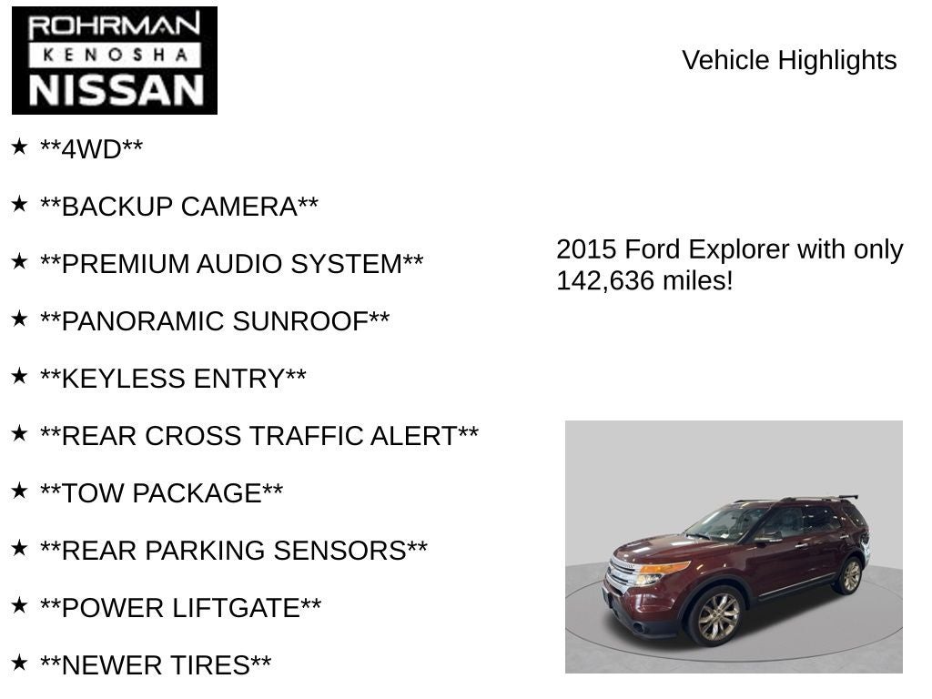 2015 Ford Explorer XLT