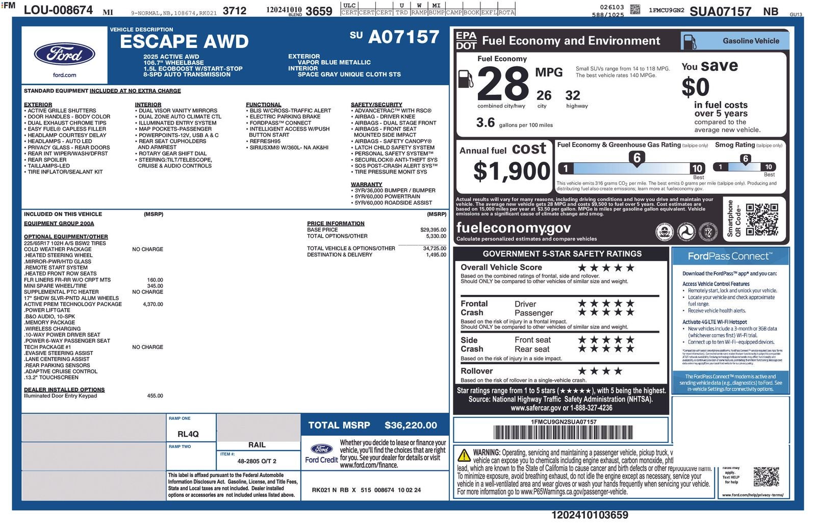 2025 Ford Escape Active