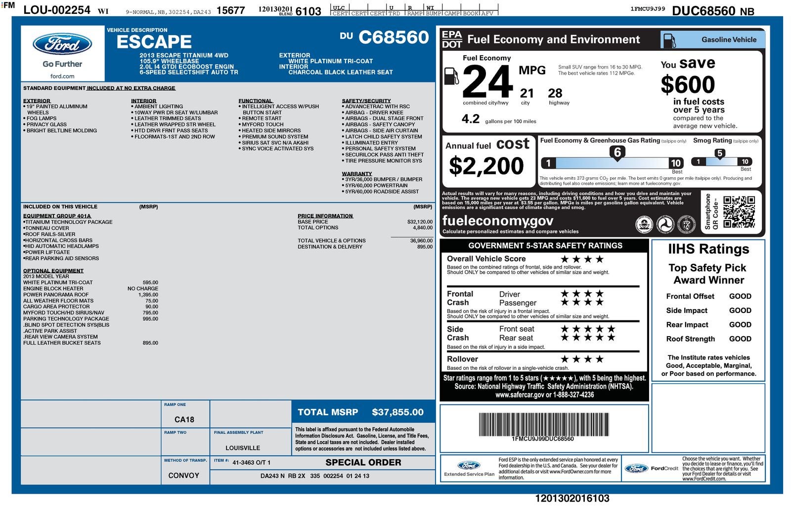 2013 Ford Escape Titanium