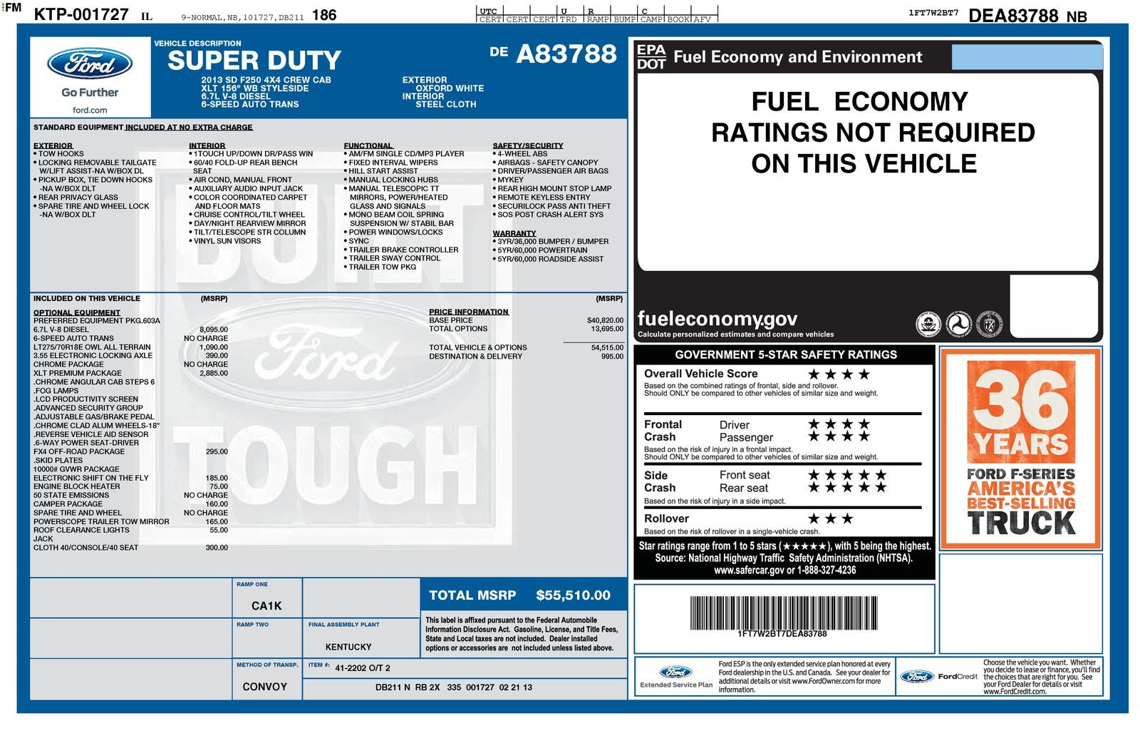 2013 Ford F-250SD XLT Diesel