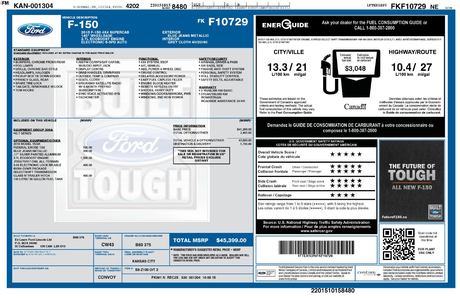 2015 Ford F-150 XLT