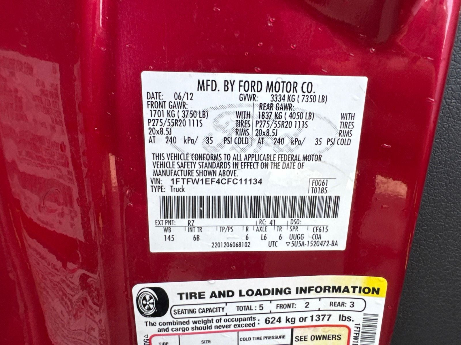 2012 Ford F-150 FX4