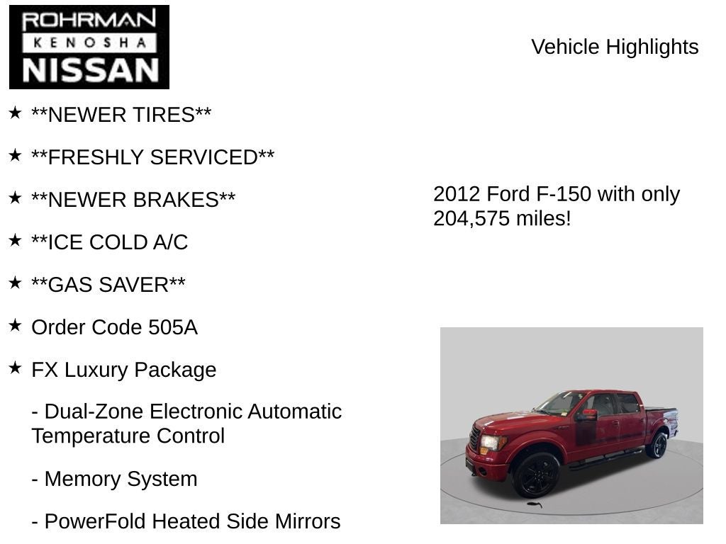 2012 Ford F-150 FX4