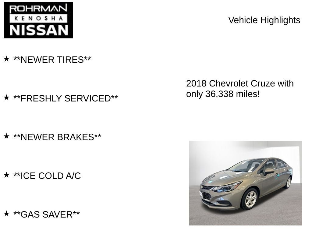 2018 Chevrolet Cruze LT