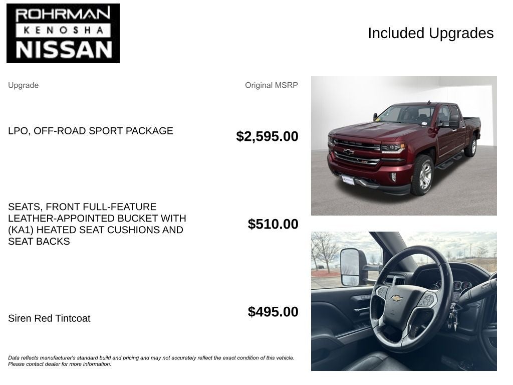 2016 Chevrolet Silverado 1500 LTZ 2LZ