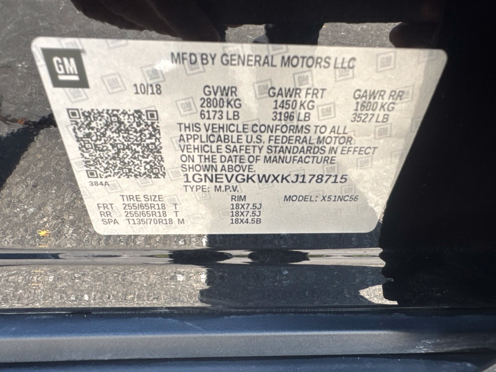 2019 Chevrolet Traverse LT Cloth w/1LT