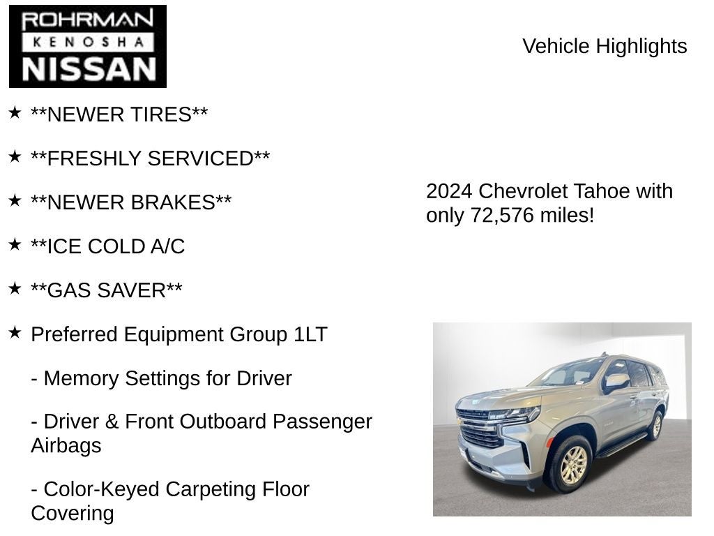 2024 Chevrolet Tahoe LT