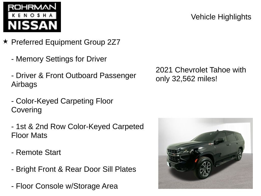 2021 Chevrolet Tahoe Z71