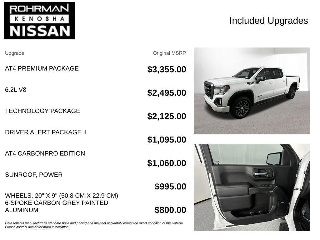 2020 GMC Sierra 1500 AT4 6.2L V8