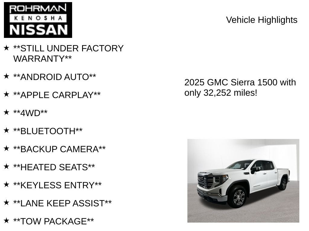 2025 GMC Sierra 1500 SLT