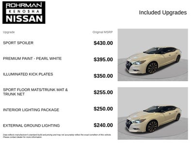 2016 Nissan Maxima SR