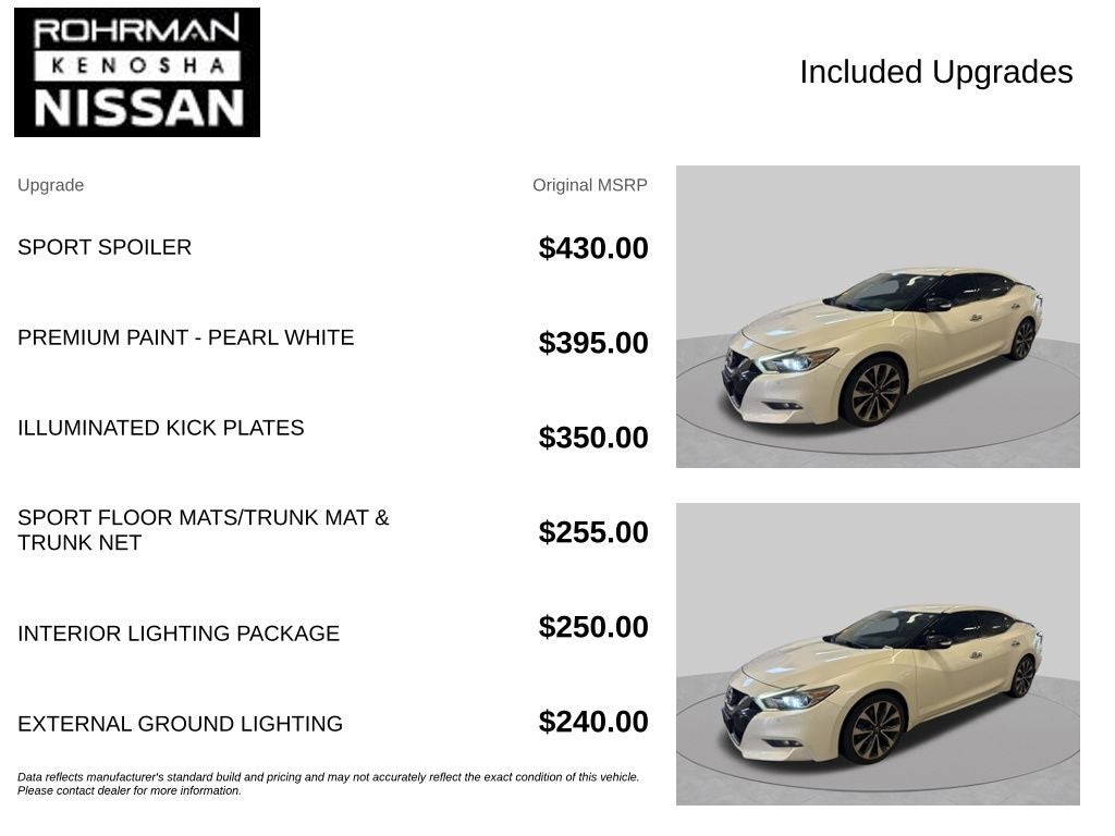 2016 Nissan Maxima SR