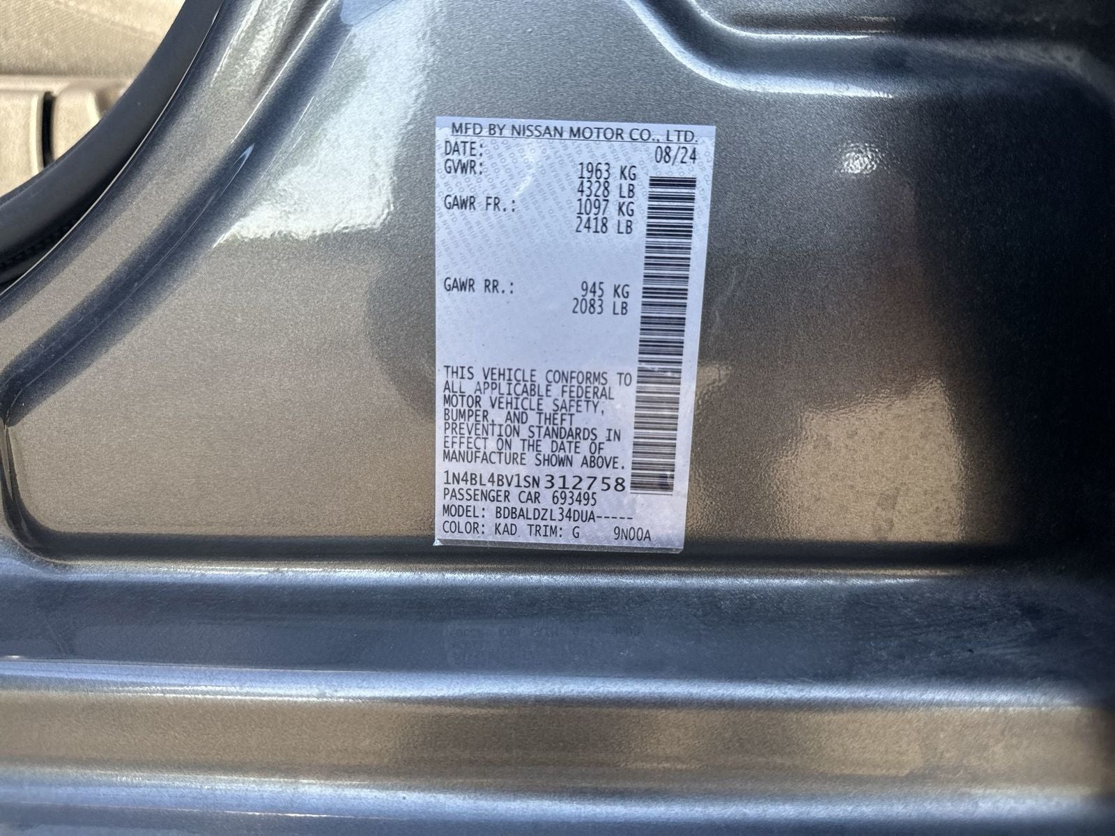 2025 Nissan Altima 2.5 S