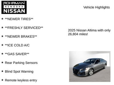 2025 Nissan Altima 2.5 S