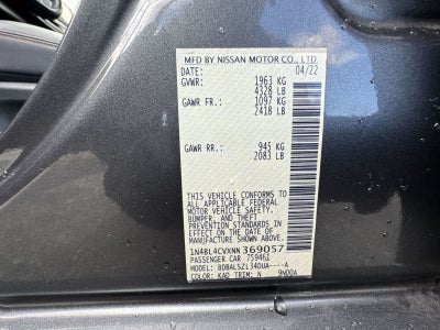 2022 Nissan Altima 2.5 SR