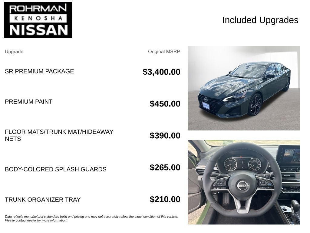 2026 Nissan Altima 2.5 SR AWD Premium Package