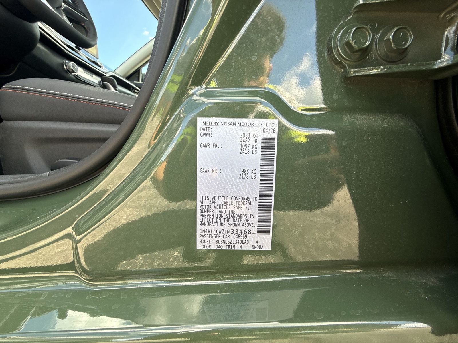 2026 Nissan Altima 2.5 SR AWD Premium Package