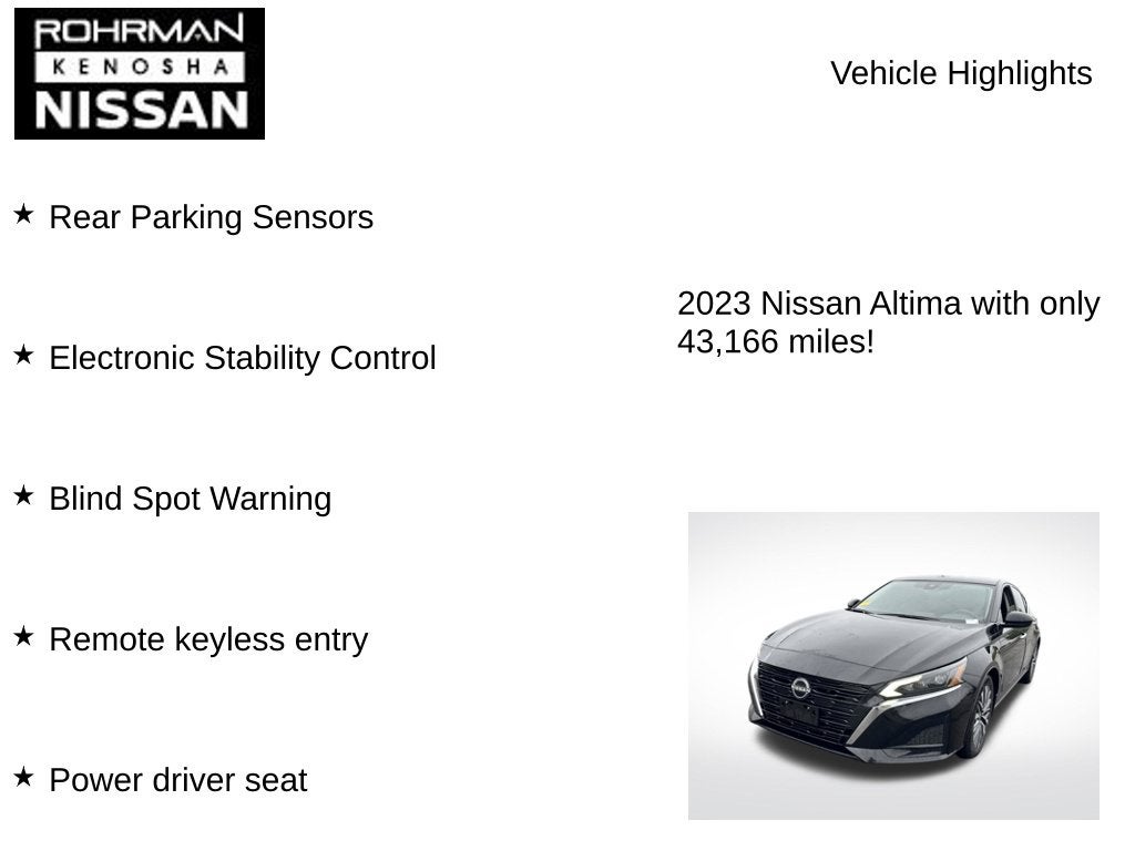 2023 Nissan Altima 2.5 SV