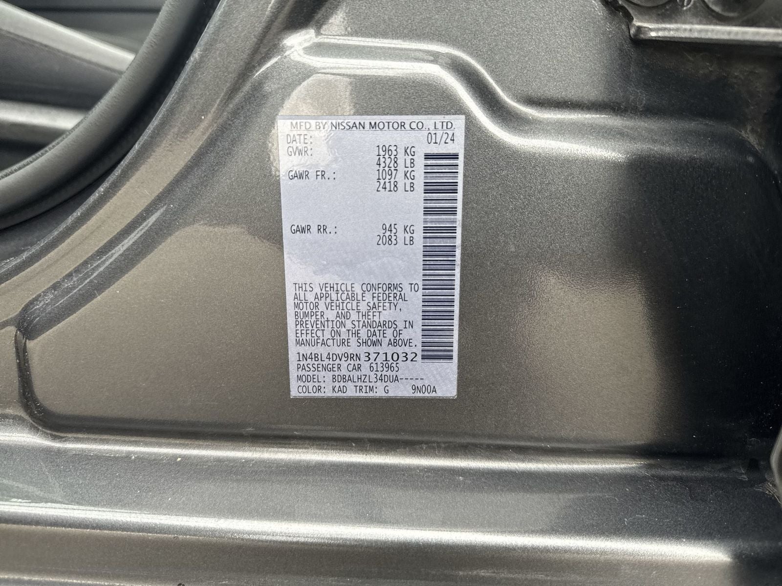 2024 Nissan Altima 2.5 SV