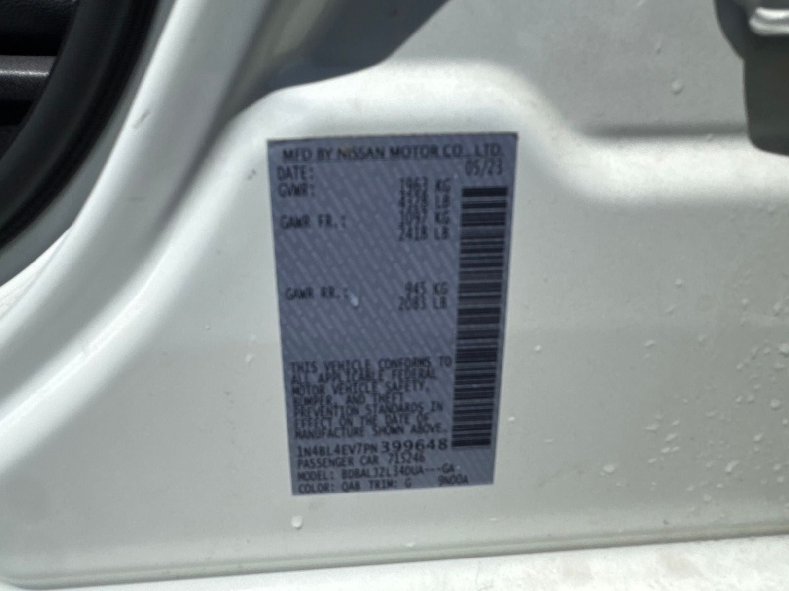 2023 Nissan Altima 2.5 SL