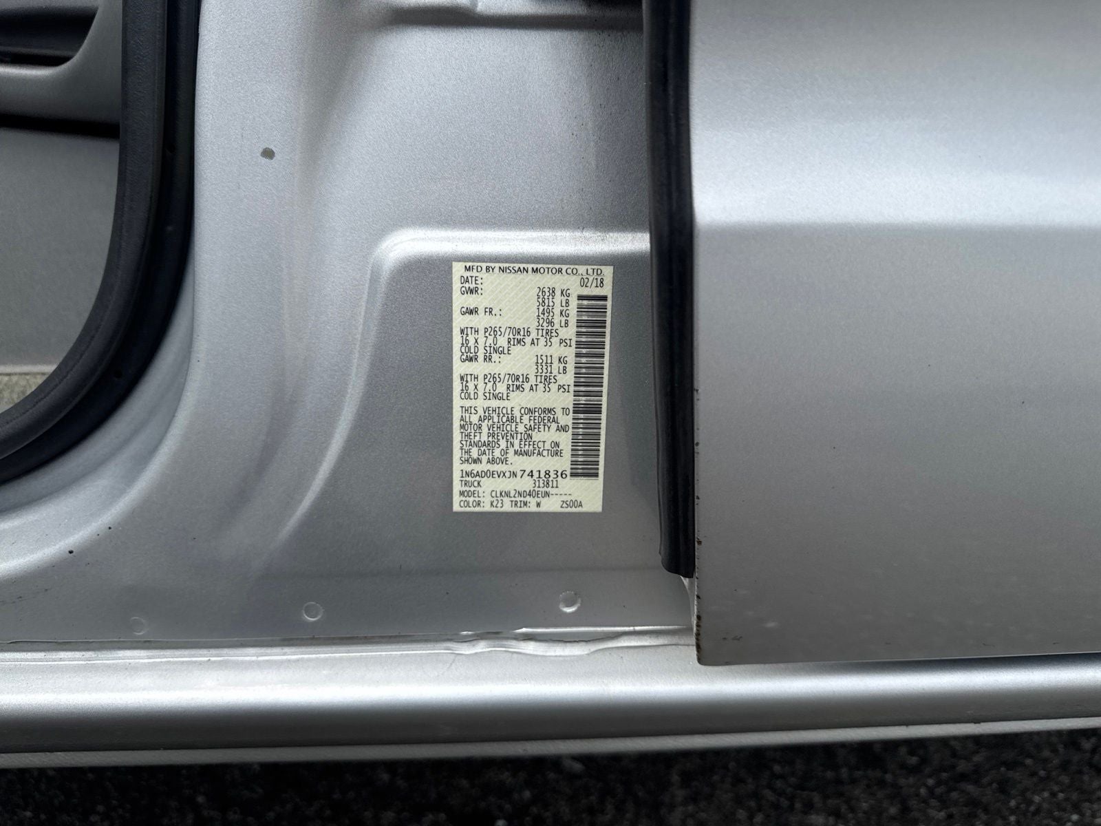 2018 Nissan Frontier SV