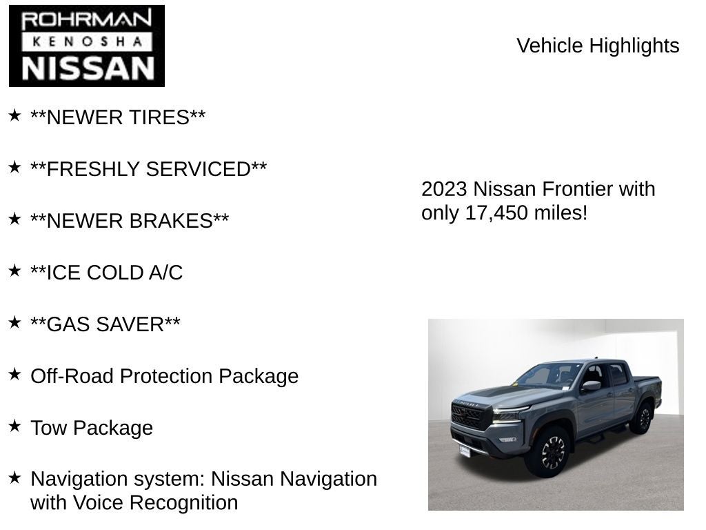 2023 Nissan Frontier PRO-4X