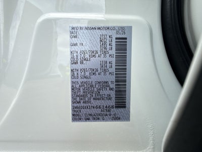 2026 Nissan Frontier S