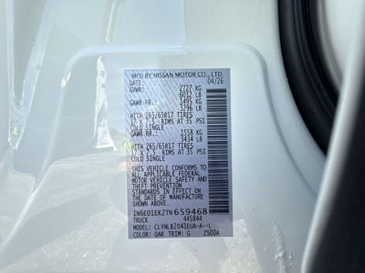 2026 Nissan Frontier SV