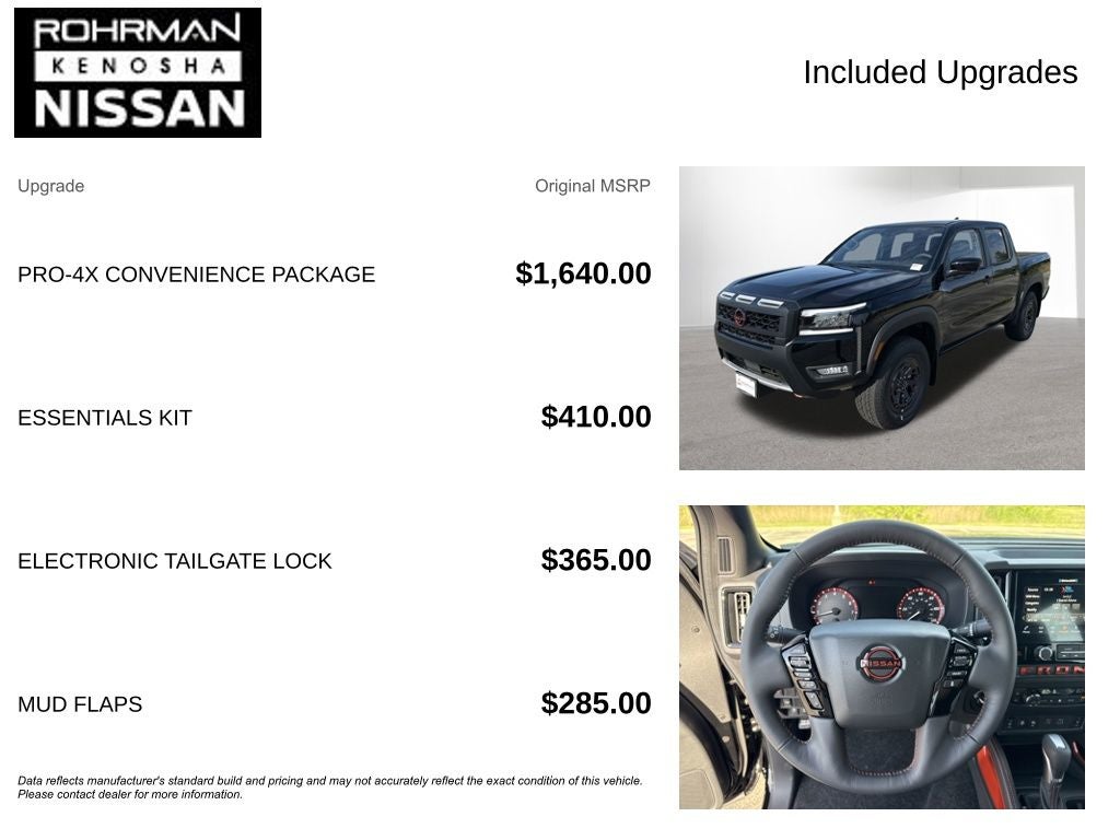 2026 Nissan Frontier PRO-4X Convenience Package