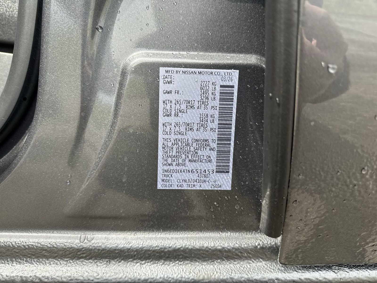 2026 Nissan Frontier PRO-4X Convenience Package