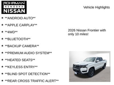 2026 Nissan Frontier SV Convenience Package