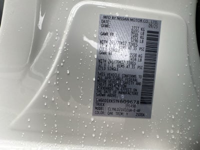 2026 Nissan Frontier PRO-4X Premium Package