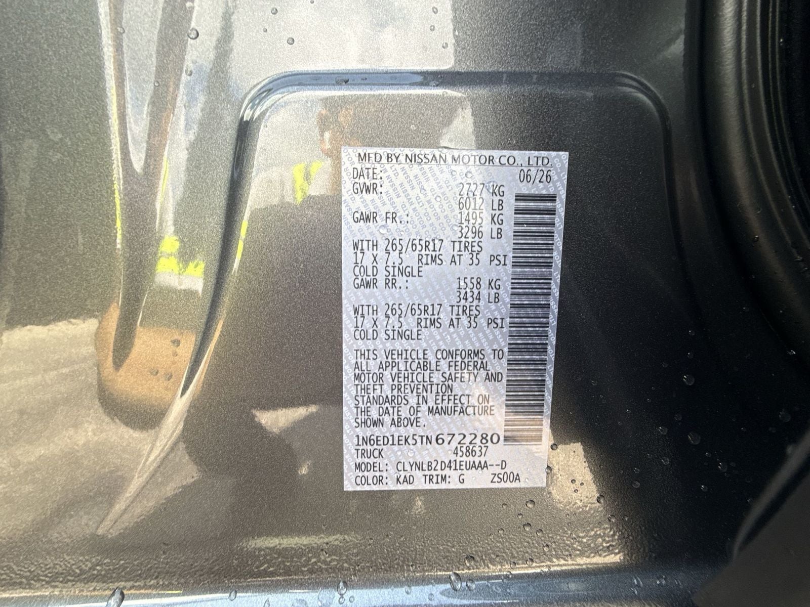 2026 Nissan Frontier SV All-Weather Content Package