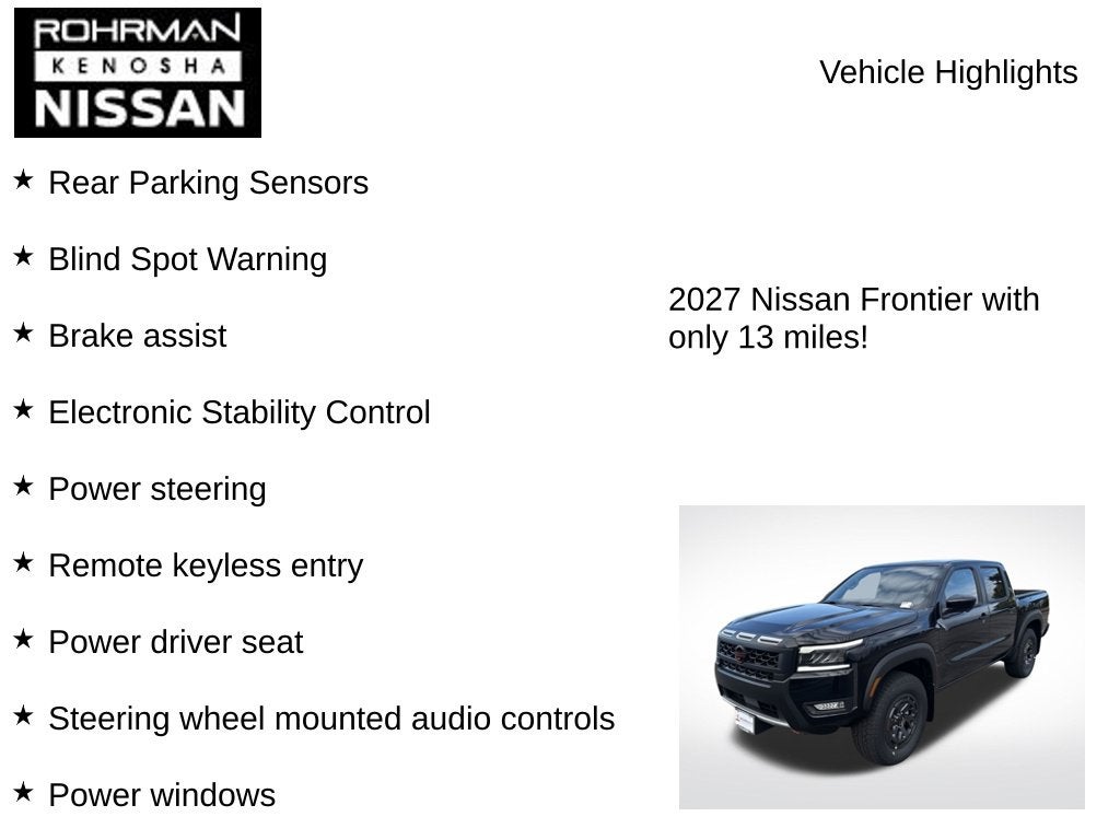 2027 Nissan Frontier PRO-4X