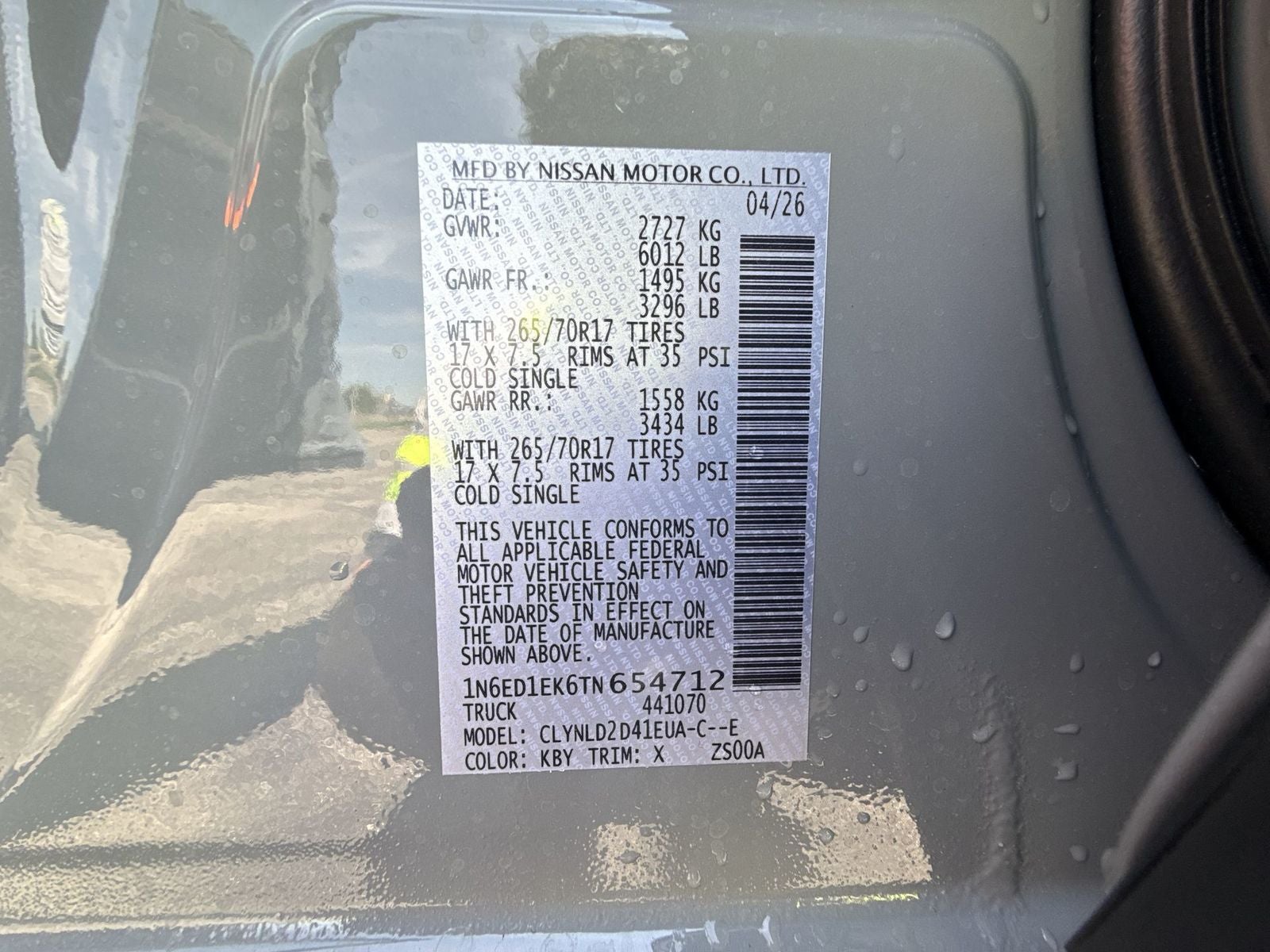2026 Nissan Frontier PRO-4X Convenience Package