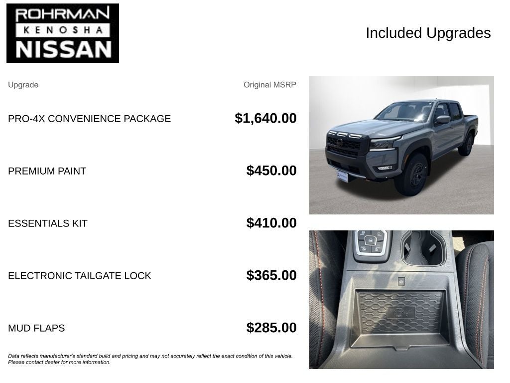 2026 Nissan Frontier PRO-4X Convenience Package