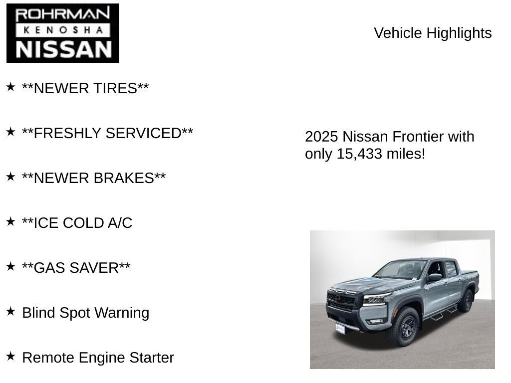 2025 Nissan Frontier PRO-4X