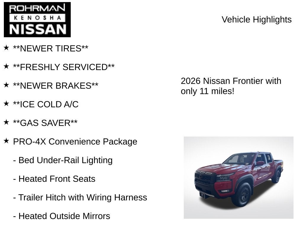 2026 Nissan Frontier PRO-4X
