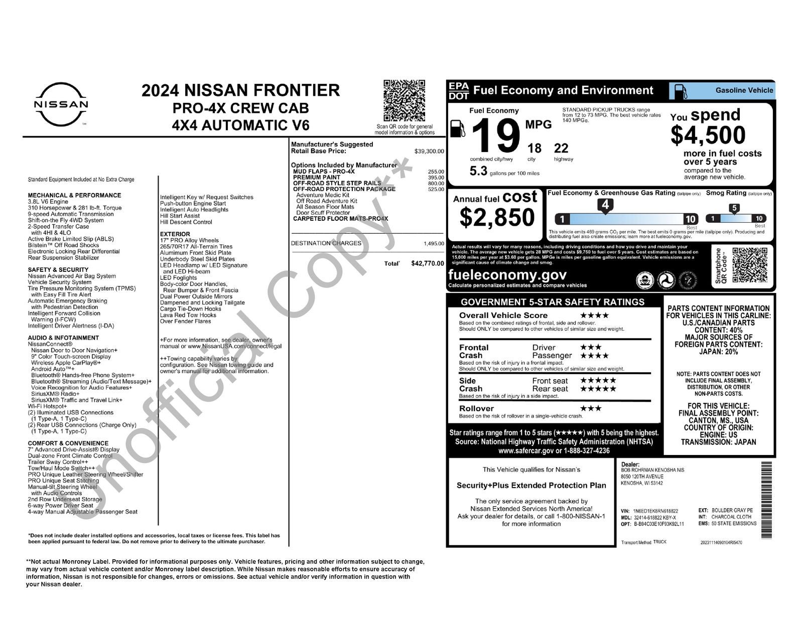 2024 Nissan Frontier PRO-4X