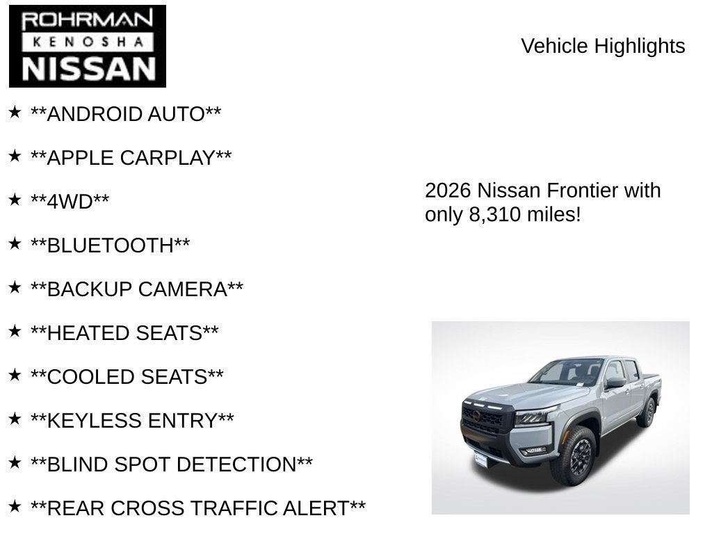 2026 Nissan Frontier PRO-4X