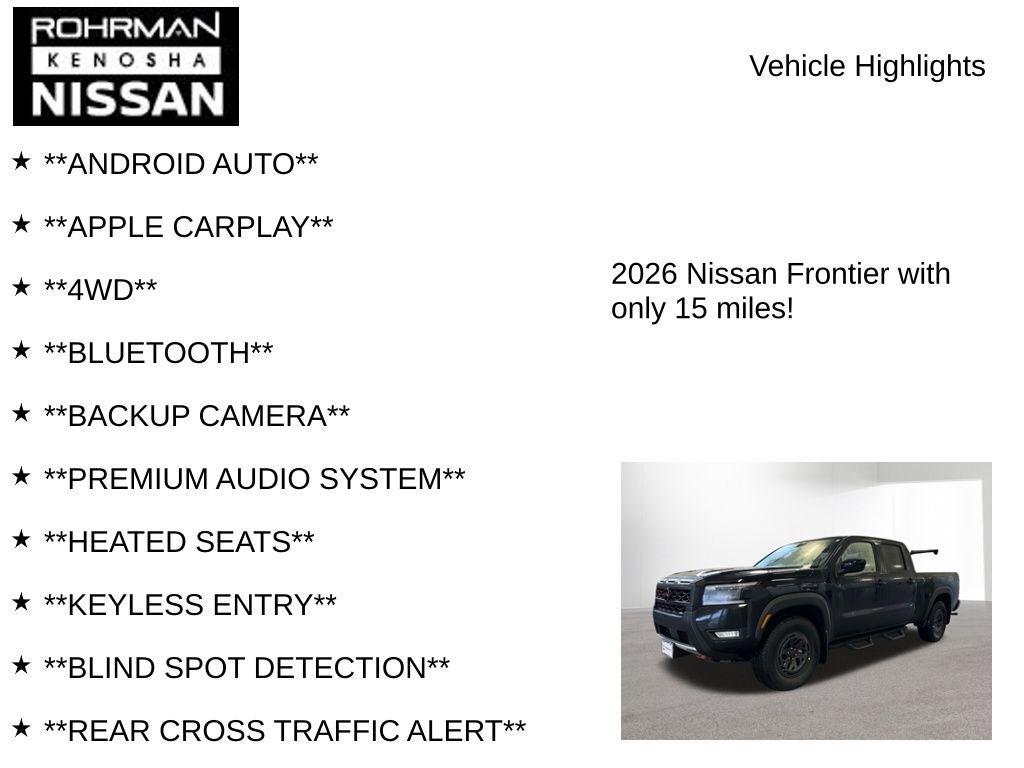 2026 Nissan Frontier PRO-4X